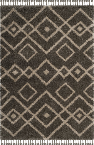 Safavieh Moroccan Fringe Shag MFG249A Grey/Cream Area Rug main image