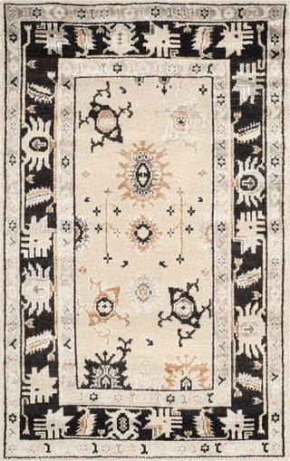 Safavieh Maharaja MHJ254 Beige/Charcoal Area Rug 5' X 8'