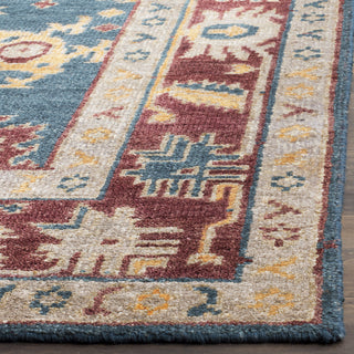 Safavieh Maharaja MHJ254 Blue/Red Area Rug Detail