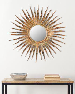 Safavieh Sun Mirror Espresso/Burnt Copper W/Clear Polyurethane Coat  Feature