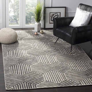 Safavieh Mirage MIR351 Light Grey/Charcoal Area Rug Room Scene Feature