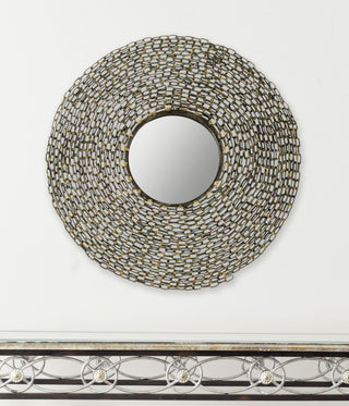 Safavieh Jeweled Chain Mirror Natural  Feature