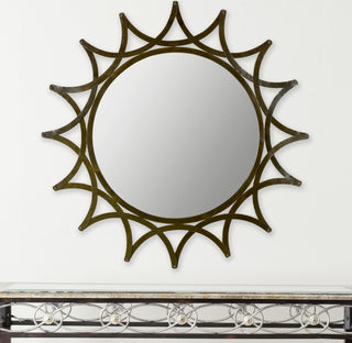 Safavieh New Mayan Star Mirror Warm Amber  Feature