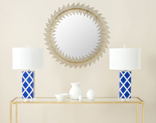 Safavieh Sunray Circle Mirror Antique Gold/Antique Gold  Feature