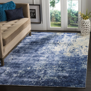 Safavieh Mirage MIR411 Dark Blue Area Rug Room Scene Feature