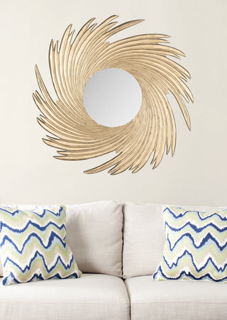 Safavieh Nuveau Wave Mirror Gold/Gold  Feature