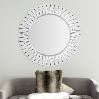 Safavieh Parley Sunburst Mirror Black/Silver  Feature