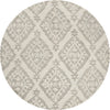 Safavieh Micro-Loop 200 210 Light Grey Area Rug Round
