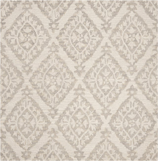 Safavieh Micro-Loop 200 210 Light Grey Area Rug Square