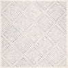 Safavieh Micro-Loop 200 Grey/Ivory Area Rug Square