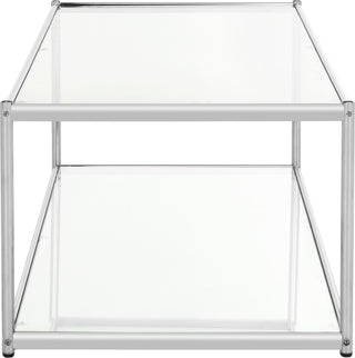 Safavieh Zola Glass Coffee Table Chrome Furniture 