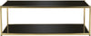 Safavieh Zola Glass Coffee Table Gold Furniture 