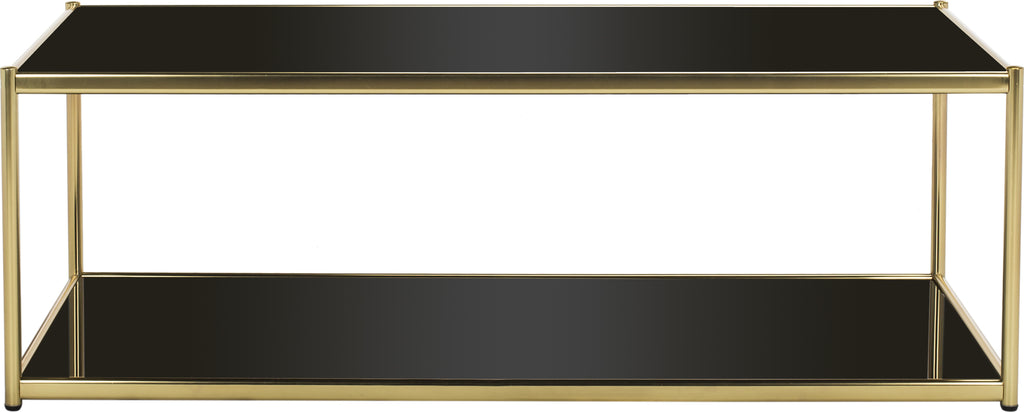 Safavieh Zola Glass Coffee Table Gold Furniture main image