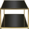 Safavieh Zola Glass Coffee Table Gold Furniture 