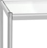 Safavieh Lilias Glass End Table Chrome Furniture 