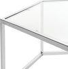 Safavieh Eliana Glass Coffee Table Chrome Furniture 