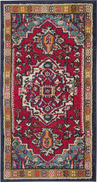 Safavieh Monaco MNC207C Red/Turquoise Area Rug 