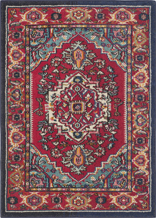 Safavieh Monaco MNC207C Red/Turquoise Area Rug 