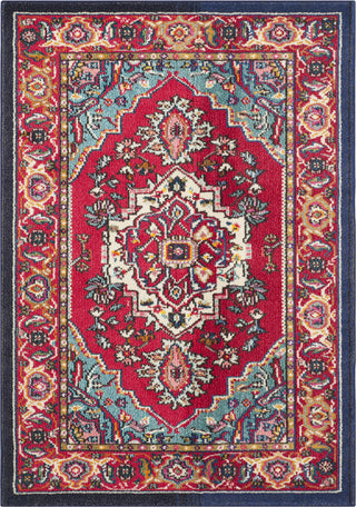 Safavieh Monaco MNC207C Red/Turquoise Area Rug 