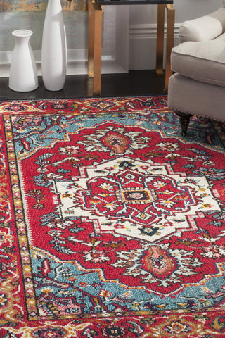 Safavieh Monaco MNC207C Red/Turquoise Area Rug 