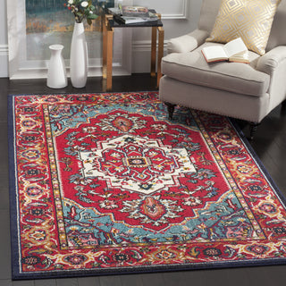 Safavieh Monaco MNC207C Red/Turquoise Area Rug  Feature