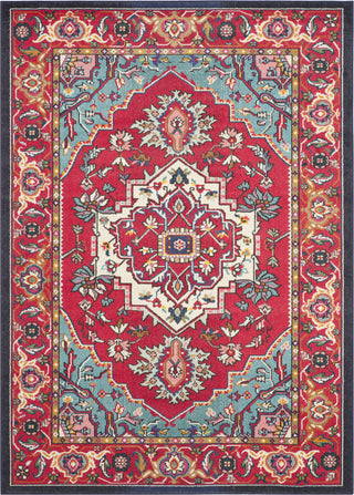 Safavieh Monaco MNC207C Red/Turquoise Area Rug 