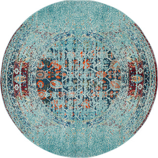 Safavieh Monaco MNC208J Blue/Multi Area Rug Round Image