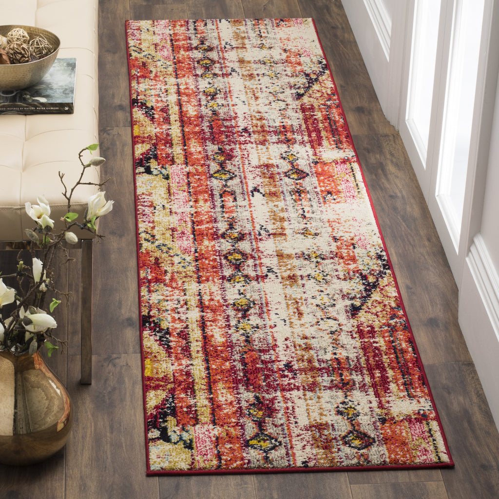 Safavieh Monaco MNC222D Magenta/Multi Area Rug – Incredible Rugs and Decor
