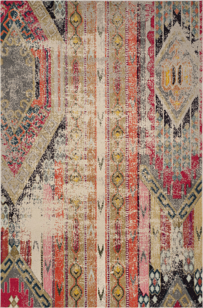 Safavieh Monaco MNC222G Light Grey/Multi Area Rug main image