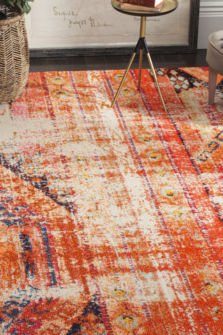 Safavieh Monaco MNC222H Orange/Multi Area Rug  Feature