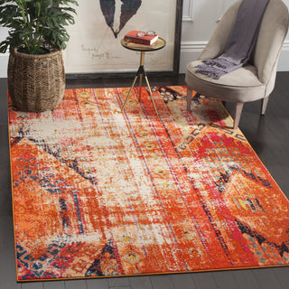 Safavieh Monaco MNC222H Orange/Multi Area Rug 