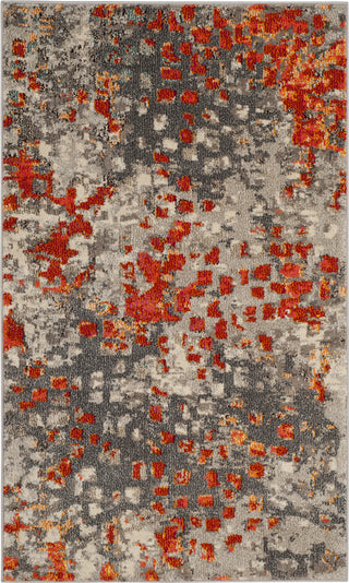 Safavieh Monaco MNC225H Grey/Orange Area Rug 