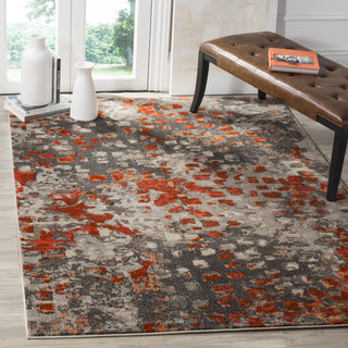 Safavieh Monaco MNC225H Grey/Orange Area Rug 