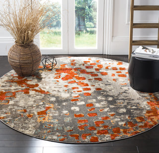 Safavieh Monaco MNC225H Grey/Orange Area Rug  Feature