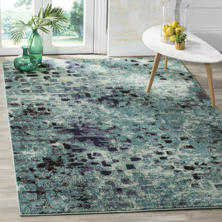 Safavieh Monaco MNC225J Light Blue/Multi Area Rug  Feature