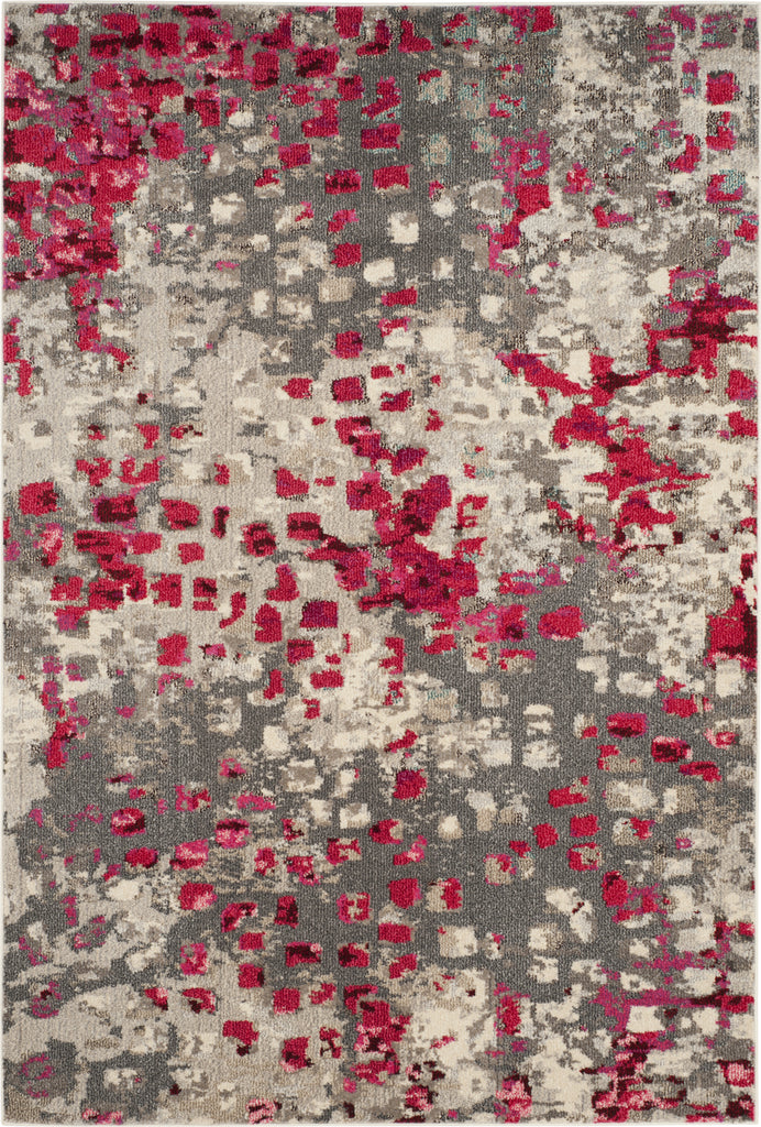 Safavieh Monaco MNC225R Grey/Fuchsia Area Rug main image