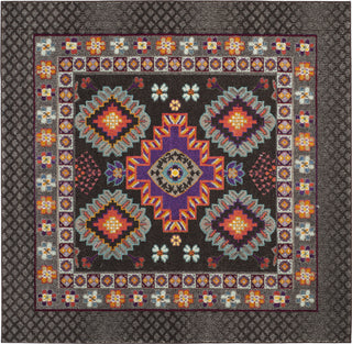 Safavieh Monaco MNC240B Brown/Multi Area Rug 