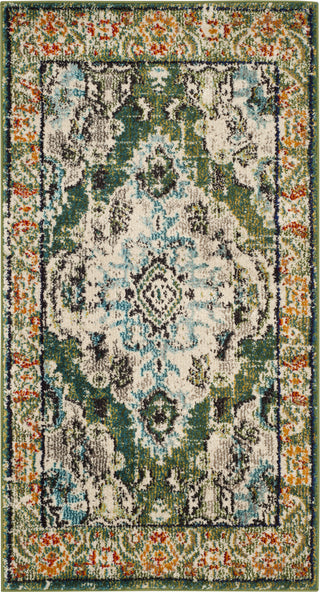 Safavieh Monaco MNC243F Forest Green/Light Blue Area Rug 