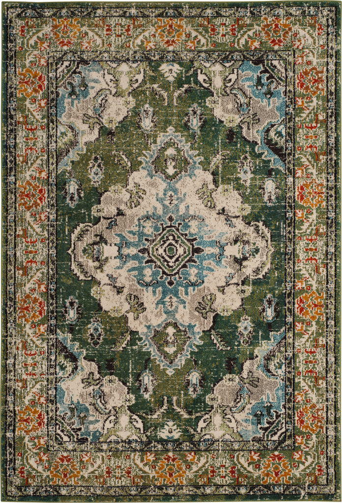 Safavieh Monaco MNC243F Forest Green/Light Blue Area Rug main image