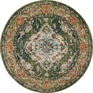 Safavieh Monaco MNC243F Forest Green/Light Blue Area Rug 