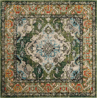 Safavieh Monaco MNC243F Forest Green/Light Blue Area Rug 