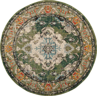 Safavieh Monaco MNC243F Forest Green/Light Blue Area Rug 