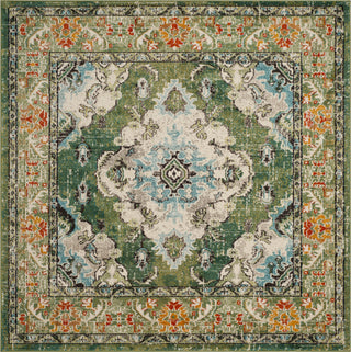 Safavieh Monaco MNC243F Forest Green/Light Blue Area Rug 