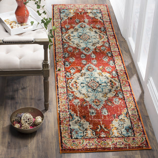 Safavieh Monaco MNC243H Orange/Light Blue Area Rug 