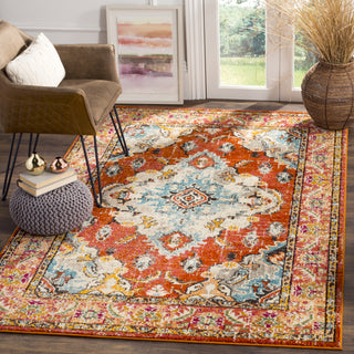 Safavieh Monaco MNC243H Orange/Light Blue Area Rug 