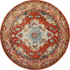 Safavieh Monaco MNC243H Orange/Light Blue Area Rug 