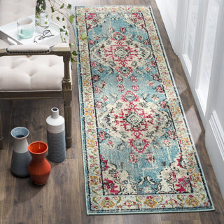 Safavieh Monaco MNC243J Light Blue/Fuchsia Area Rug 