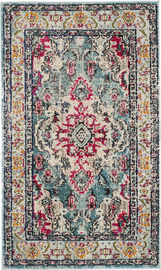 Safavieh Monaco MNC243J Light Blue/Fuchsia Area Rug 