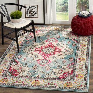 Safavieh Monaco MNC243J Light Blue/Fuchsia Area Rug  Feature