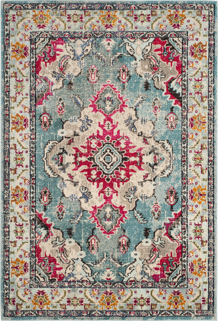 Safavieh Monaco MNC243J Light Blue/Fuchsia Area Rug main image